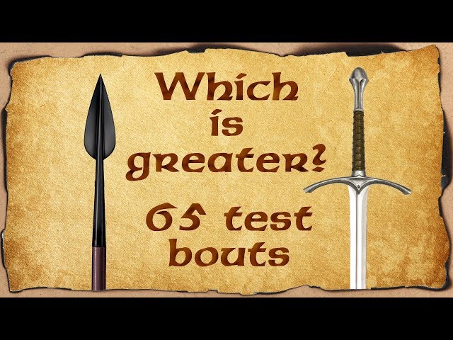 Spears are better than swords: scientific proof