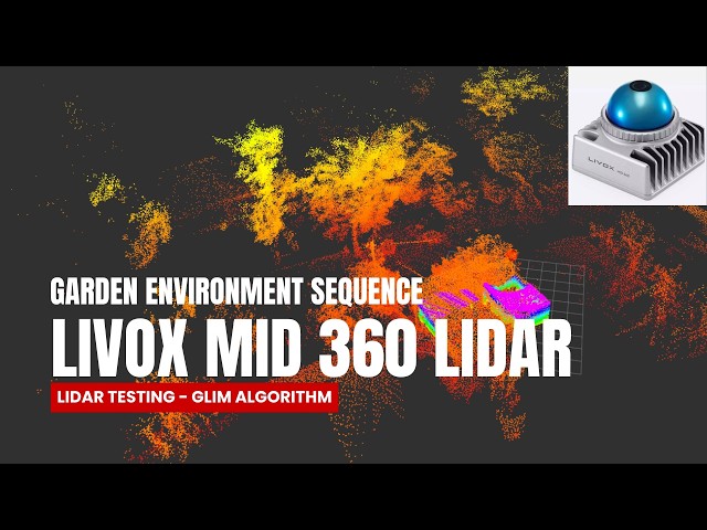 Livox Mid 360 - Garden Sequence Mapping - GLIM