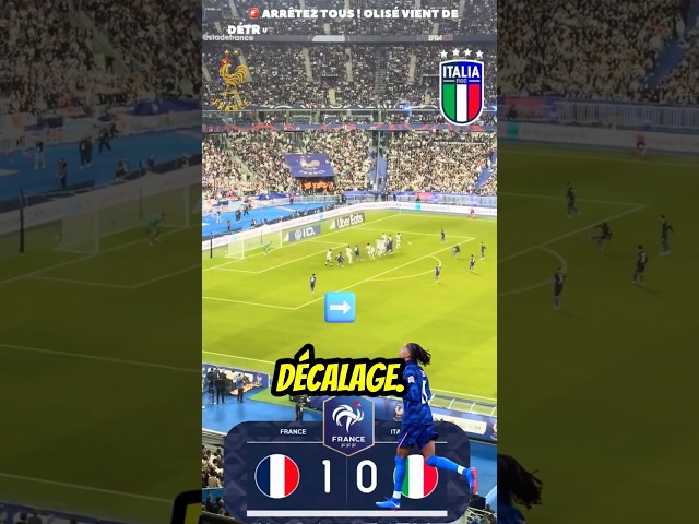 France vs. Italy: Nations League: 🫣 Olise’s Goal Match Highlights #Shorts #FRAITA