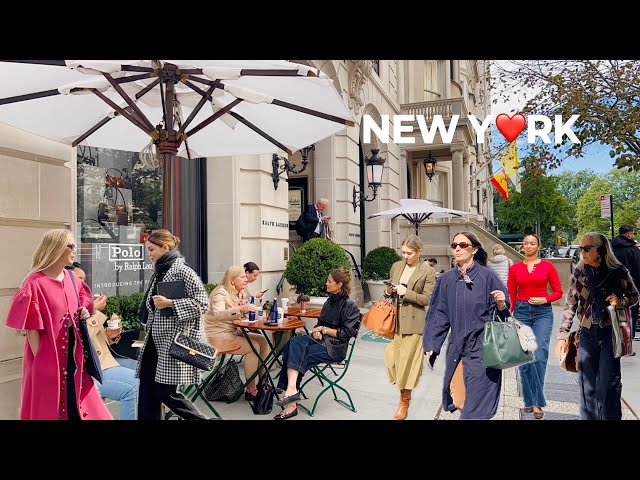 [4K]🇺🇸NYC Walk🗽A Perfect FALL Day in New York City 🍁🍂Midtown Manhattan & Upper East Side | Sept 2026