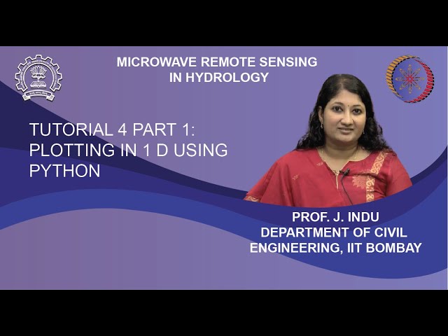 Tutorial 04 Part 01: Plotting In 1 D Using Python