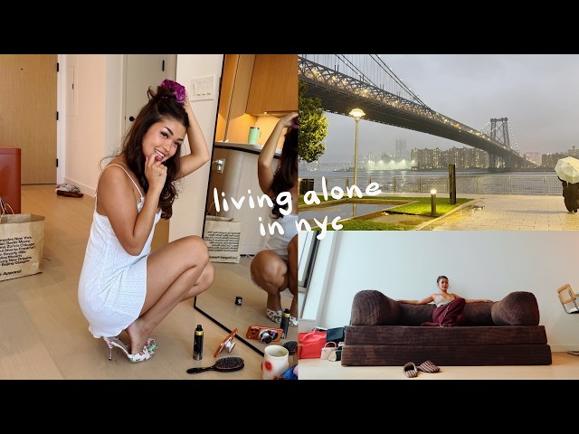 A week living alone in NYC | i finally got a couch…
