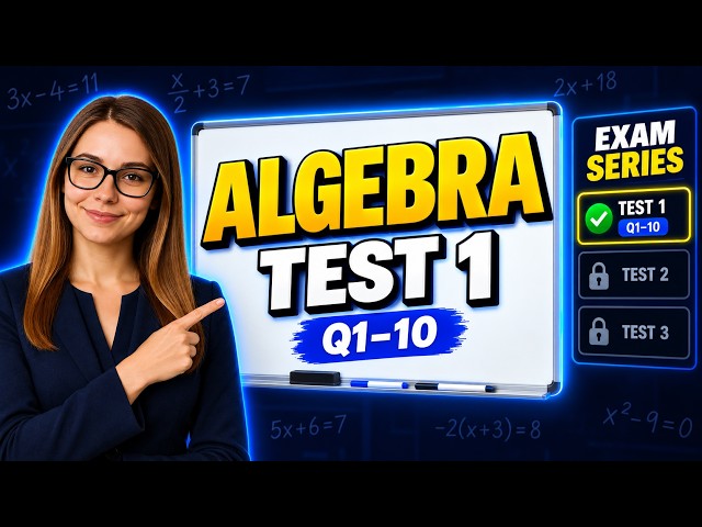 Algebra Test 1 - Review this before your Test