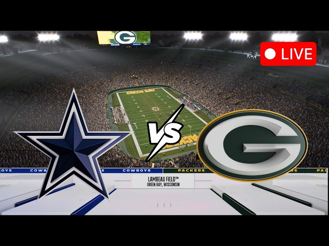 🔴 LIVE 🏈  Cowboys @ Packers / NFL Sunday Night Football / Madden 27 Simulation!