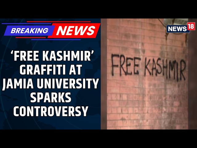 Jamia Protest Row: ‘Free Kashmir’, ‘Free Sharjeel Imam’ Graffiti Under Police Scanner | News18