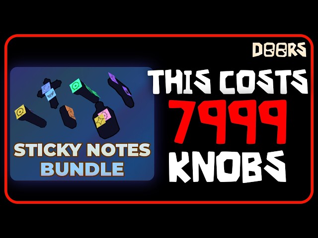DOORS: THE ARCHIVES - "Sticky Notes" Item Skin Bundle Showcase