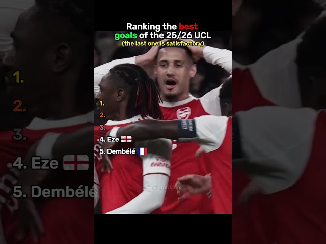 Ranking the BEST GOALS of the 25/26 UCL 🤩