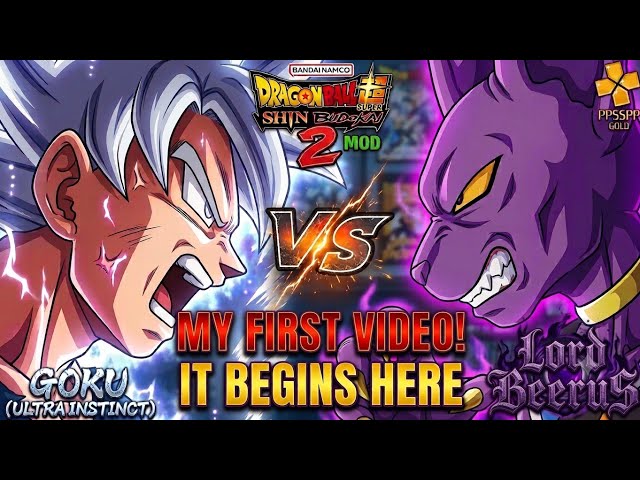 ​ULTRA INSTINCT GOKU VS LORD BEERUS!💥 Ultimate Battle | Shin Budokai 2 Mod | Dbz super | ppsspp gold