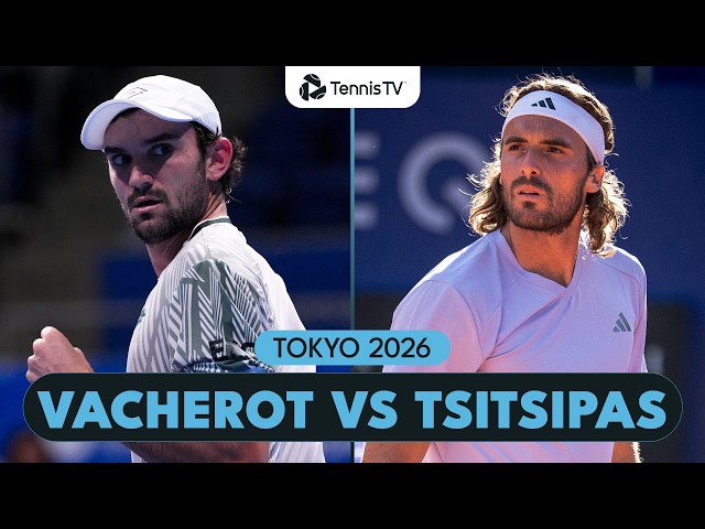 Entertaining Valentin Vacherot vs Stefanos Tsitsipas Highlights | Tokyo 2026