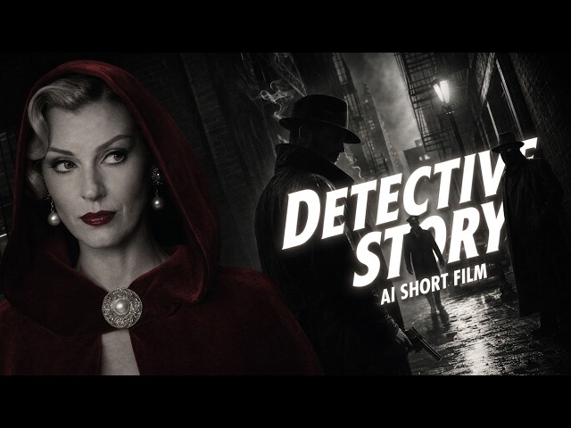 Detective Story. AI-short-film (HDR)