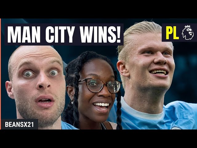 🇺🇸 & 🇱🇹 REACT TO Man United 0-1 Man City | Haaland goal wins Manchester derby for 10-man Blues