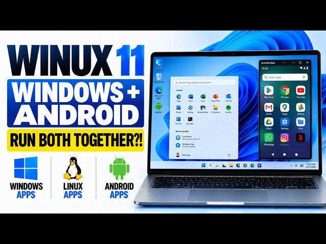 WINUX 11 –  Run Windows & Android Together!