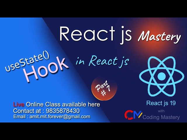 useState Hook in React JS | useState hook Explained | React JS Tutorial #7