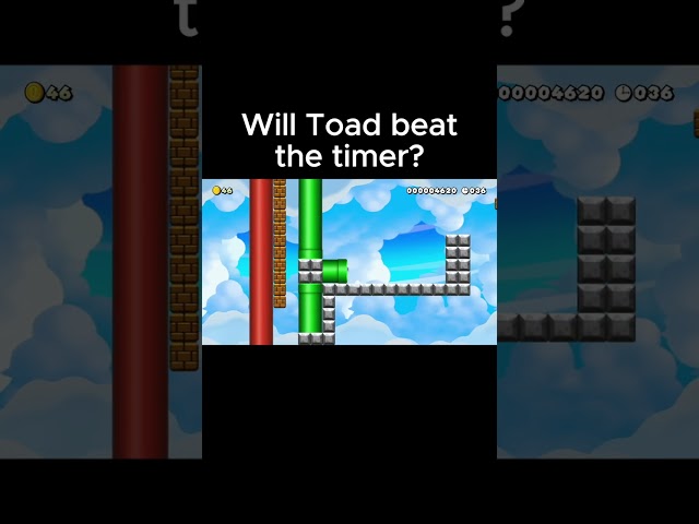 Can Toad beat the P-Switch Timer in Super Mario Maker 2 #mario #nintendoswitch #nintendo