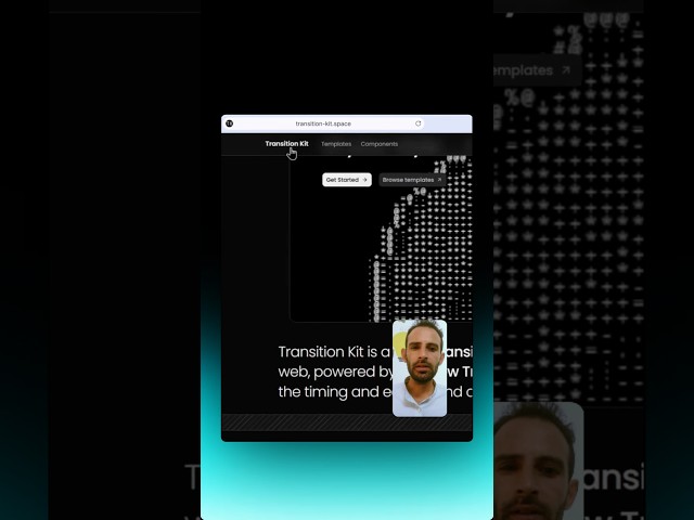 Stop Building Boring Websites Add Transitions Into your websites today! transition-kit.space