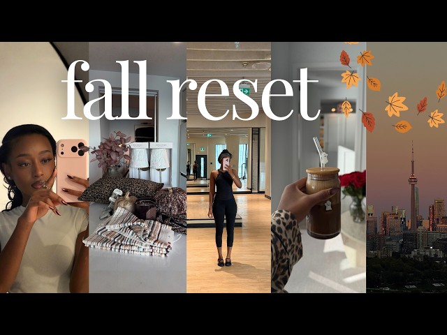 fall cozy reset vlog | back in routine + home decor + fall nails