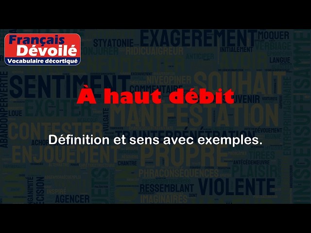 À haut débit : définition et exemples de connexion internet