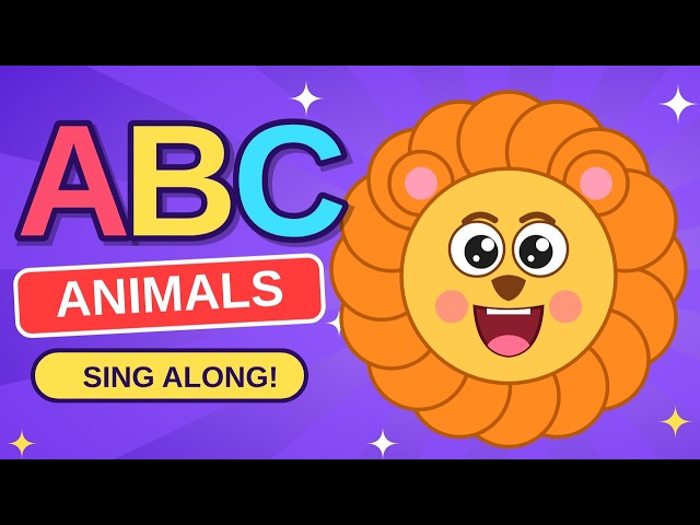 ABC Animals Song for Kids | A to Z Alphabet Learning for Toddlers 🦁🐘🦓