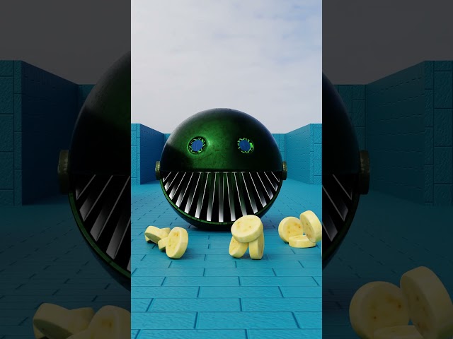 Robot PacMan Vs Banana