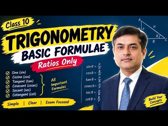 Trigonometry Basic Formulae | Class 10 Maths | Quick Revision | 