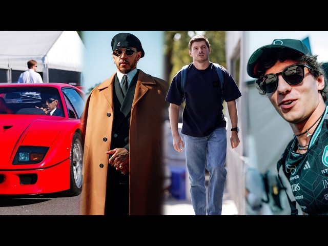 Lewis Hamilton pulls up in style in his Ferrari F40 in Monza | F1 Drivers arriving in Paddock BTS