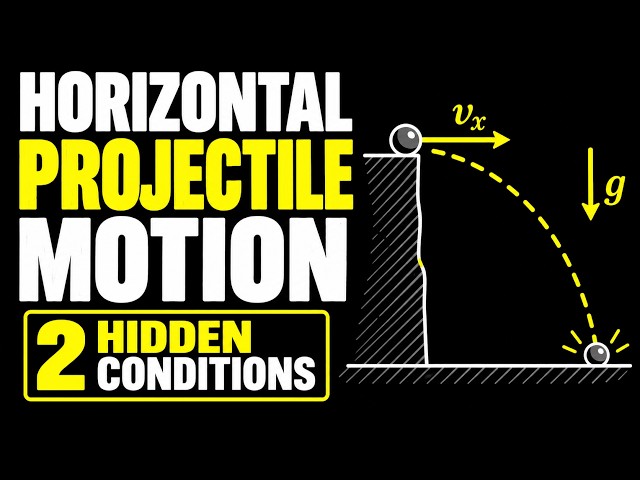 Projectile Motion | Horizontal Launch | Don’t Miss These 2 Hidden Conditions