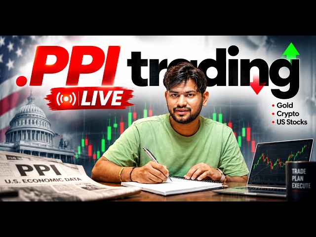 PPI Data Live Trading - Gold , Crypto and US Stocks  - 10 Sep