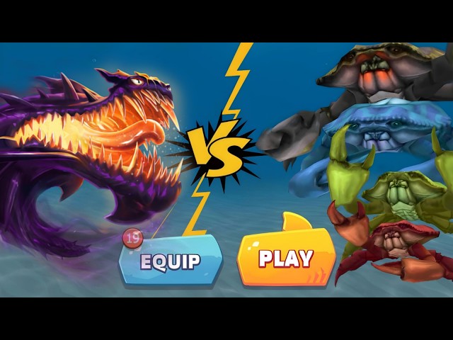 MEPHISTO SHARK VS ALL GIANT CRAB BOSS - Hungry Shark Evolution