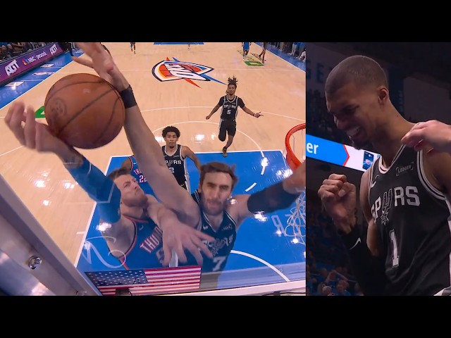 Luke Kornet INSANE chase down block on Hartenstein has Spurs hyped in Game 7
