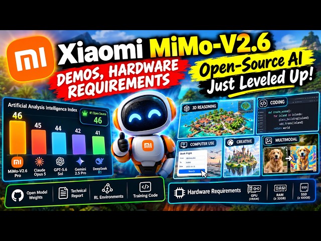 Xiaomi MiMo-V2.6 Is INSANE… First Demos + Hardware Requirements!