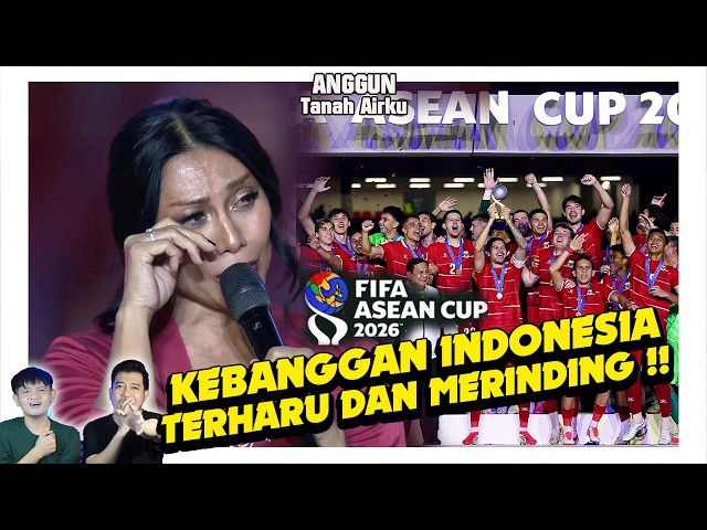 CHILLS!! Anggun moved to tears singing Tanah Airku. INDONESIA national team is CHAMPION !!