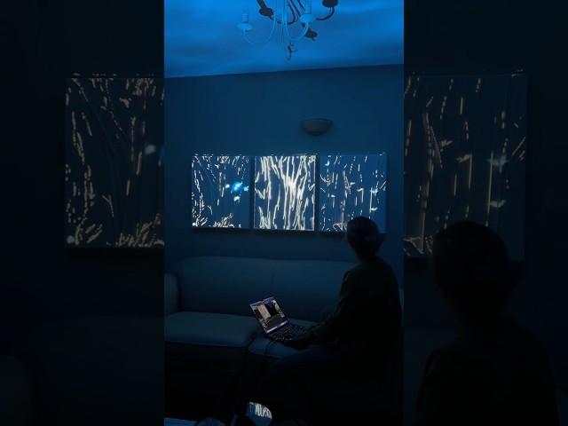 Projection mapping my mums art 🌀