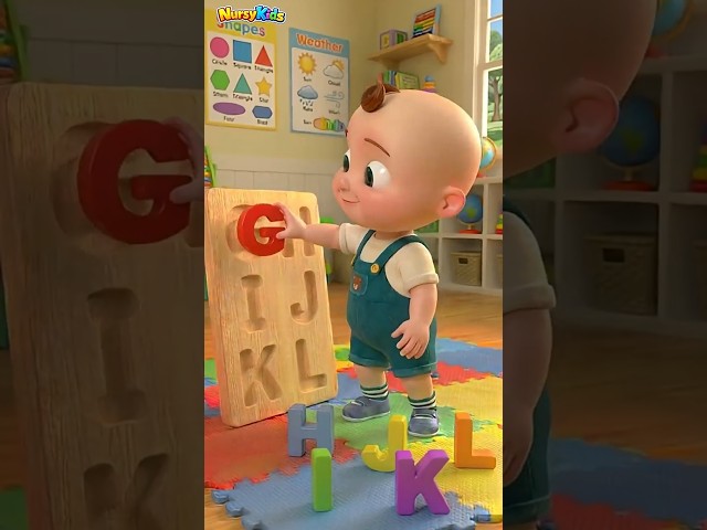 Learn ABC Alphabets for Toddlers (G-L) | Fun Puzzle Board Part-2 #learning #abc