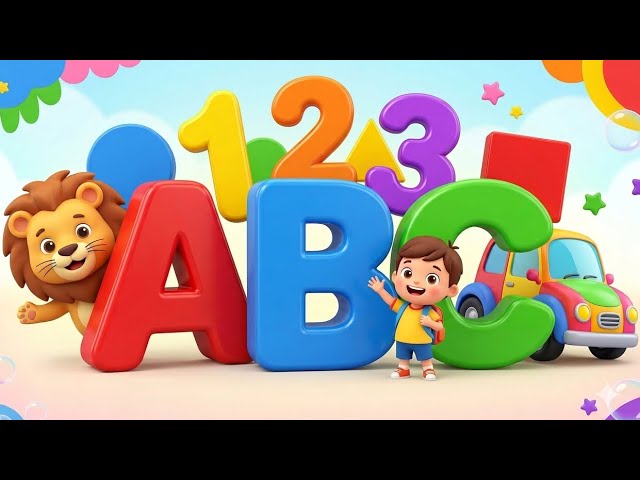 ABC, Numbers, Animals, Vehicles and Shapes | Fun Learning Compilation for Kids