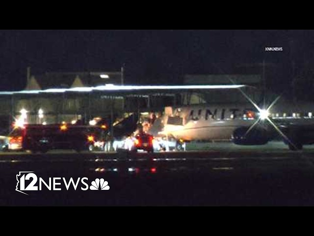United Airlines flight diverted to Luke Air Force Base due to severe weather