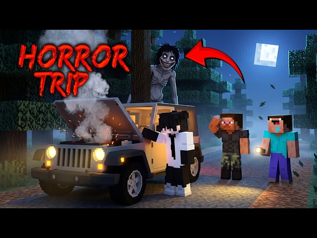 THE HAUNTED TRIP😨 !! Minecraft Horror Story in Hindi