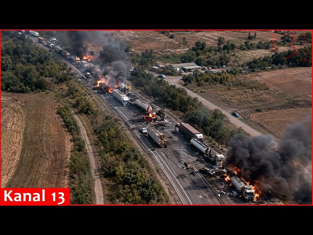 Ukrainian Hornet drones destroy Russian trucks, warehouses and military positions