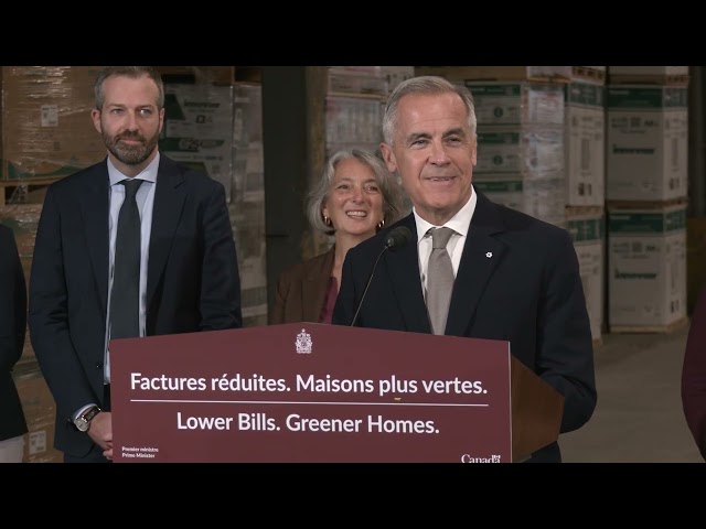 Prime Minister Carney announces an investment to retrofit one million homes