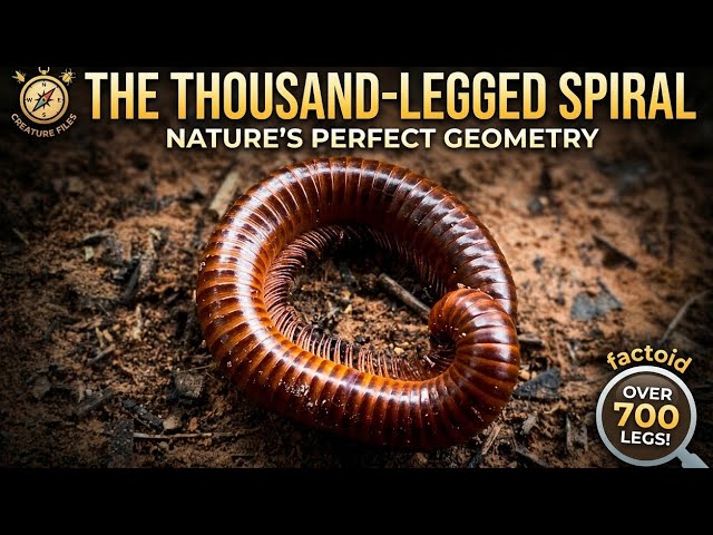 Giant Millipede Curling Up! Nature's Perfect Geometry Explained