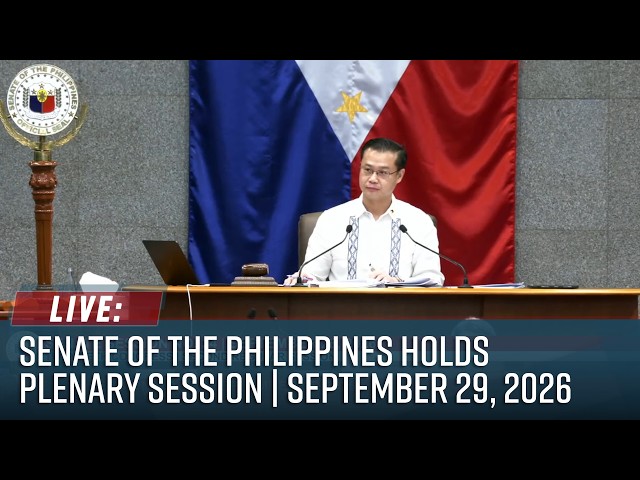 LIVE: Senate of the Philippines holds plenary session | ABS-CBN News (September 29, 2026)
