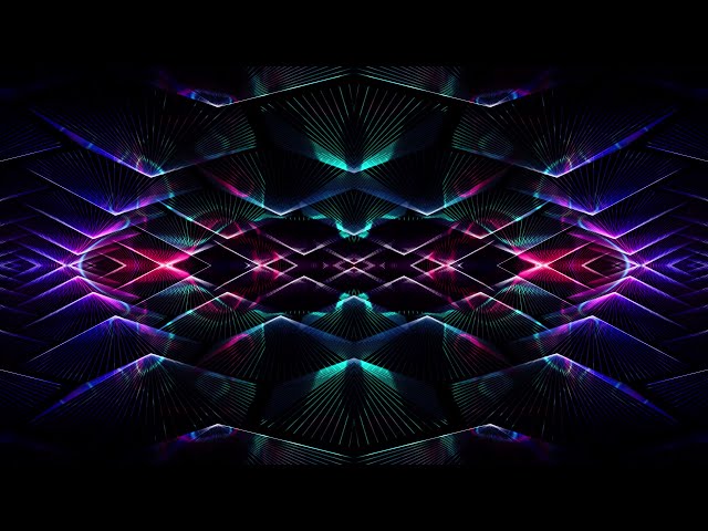 Glowing Beams VJ Loop Live Wallpaper 4K UHD Blue Pink TV Party Visuals | No Sound