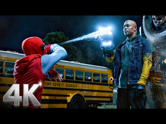 High School Night Turns Deadly Spider-Man vs Tech-Powered Thugs | CLIP 💥 4K