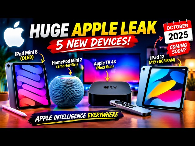 Apple’s October Event LEAKED! iPad Mini 8, Apple TV & HomePod 2