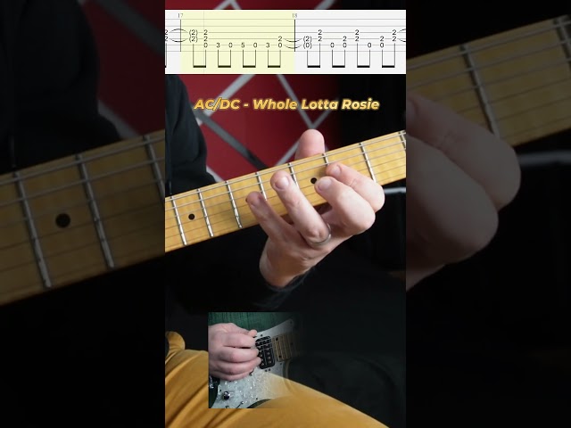 #tutorial AC/DC - Whole Lotta Rosie #guitar #guitarlesson #guitartutorial