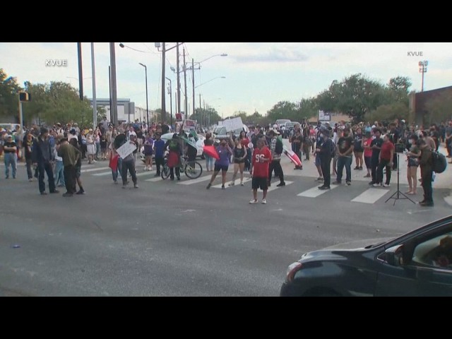 Protests grow in Austin after ICE shoots, injures man