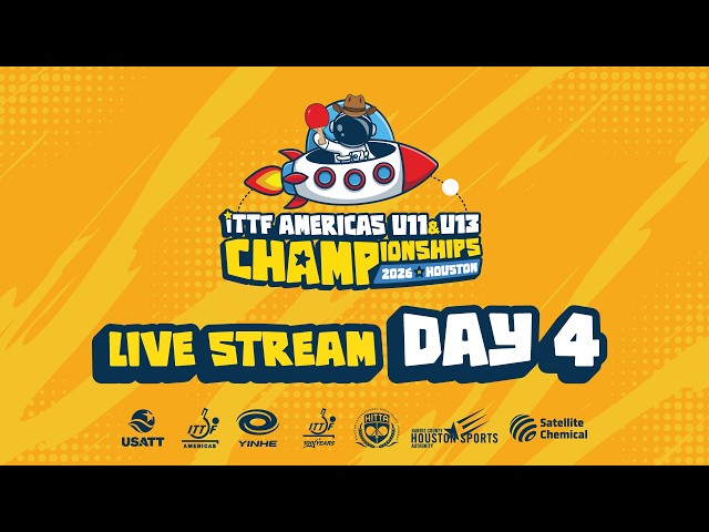 🔴 LIVE | Day 4 | ITTF-Americas U11 & U13 Championships Houston 2026
