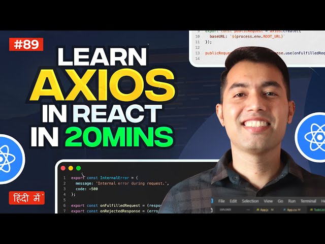 Complete Axios in React for Beginners in Hindi