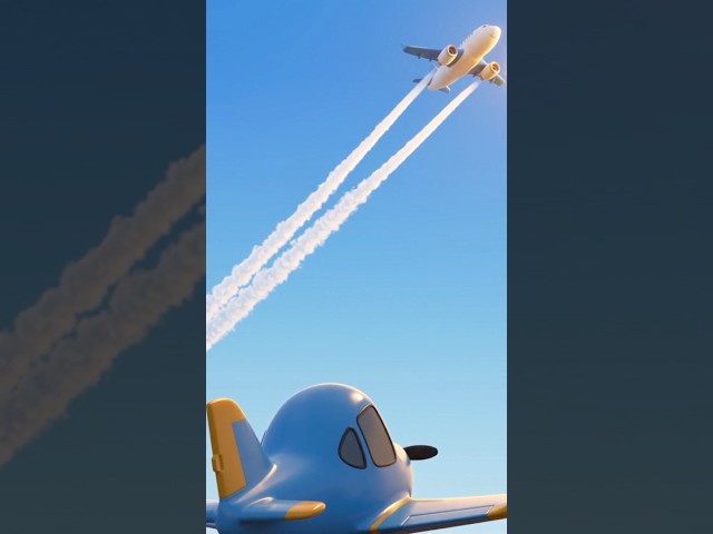 What Are Those White Lines Behind Airplanes? ☁️✈️ | Blip’s Big Questions