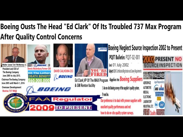 Boeing Ousts The Head Of Its Troubled 737 Max Program After Quality Control Concerns