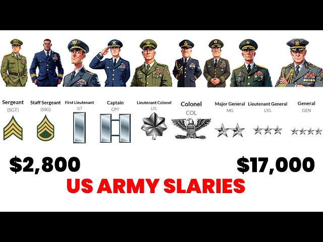 US Army Salaries  and Ranks explained
